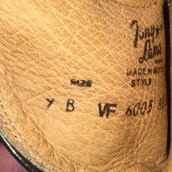 Tony Lama Tan Leather Boots - Picture 5 of 5